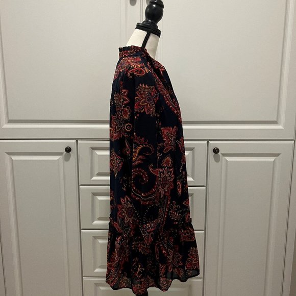 Ann Taylor Loft Paisley "mini"  Shift Dress Size Small - Picture 3 of 7